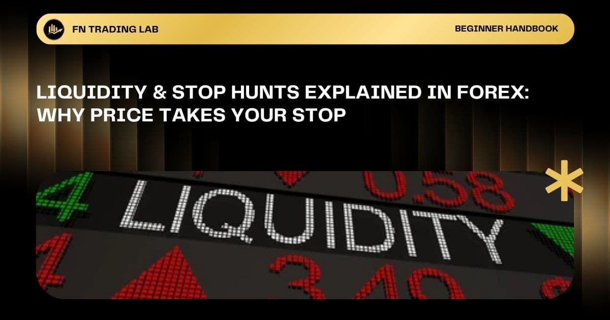 Liquidity & Stop Hunts Explained in Forex: Why Price Takes Your Stop