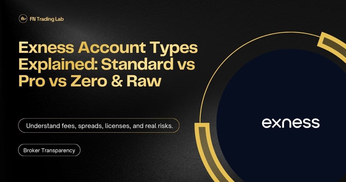 Exness Account Types Explained: Standard vs Pro vs Zero & Raw Spread