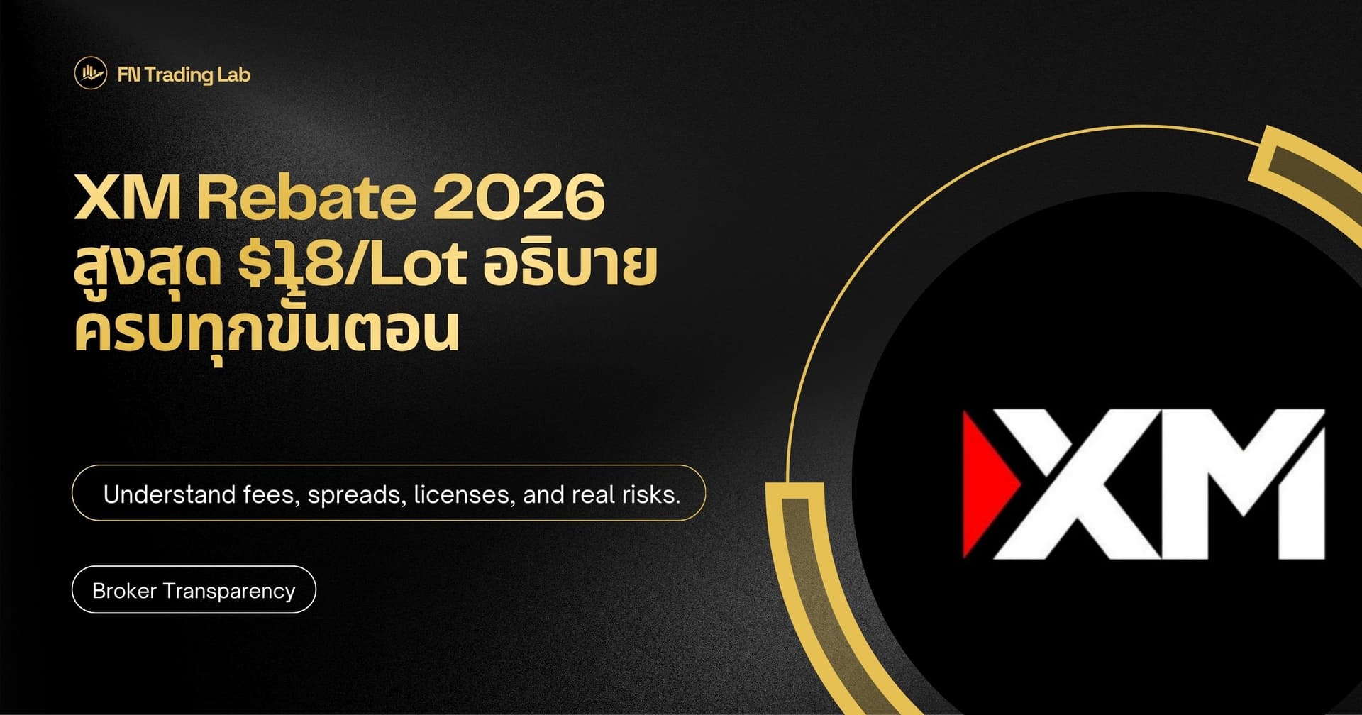 XM Rebate 2026 สูงสุด $18/Lot อธิบายครบทุกขั้นตอน
