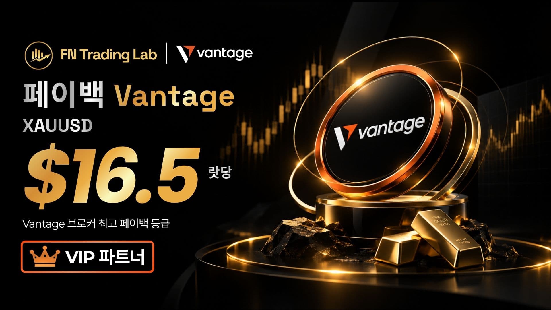 Vantage 페이백 최대 $16.5/Lot 받는 법 2026