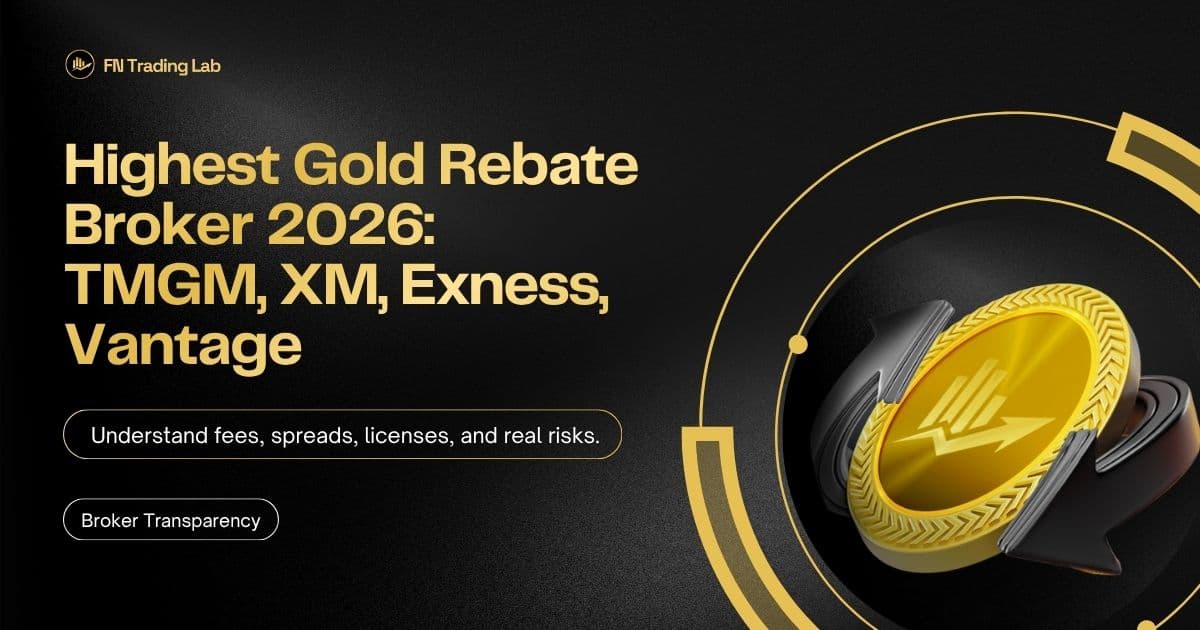 Highest Gold Rebate Broker 2026: TMGM, XM, Exness, Vantage